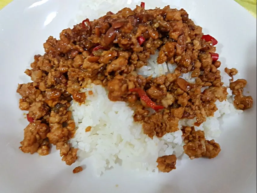 Spicy fermented beans minced pork 😍😋|🌷lynnlicious🌷さん