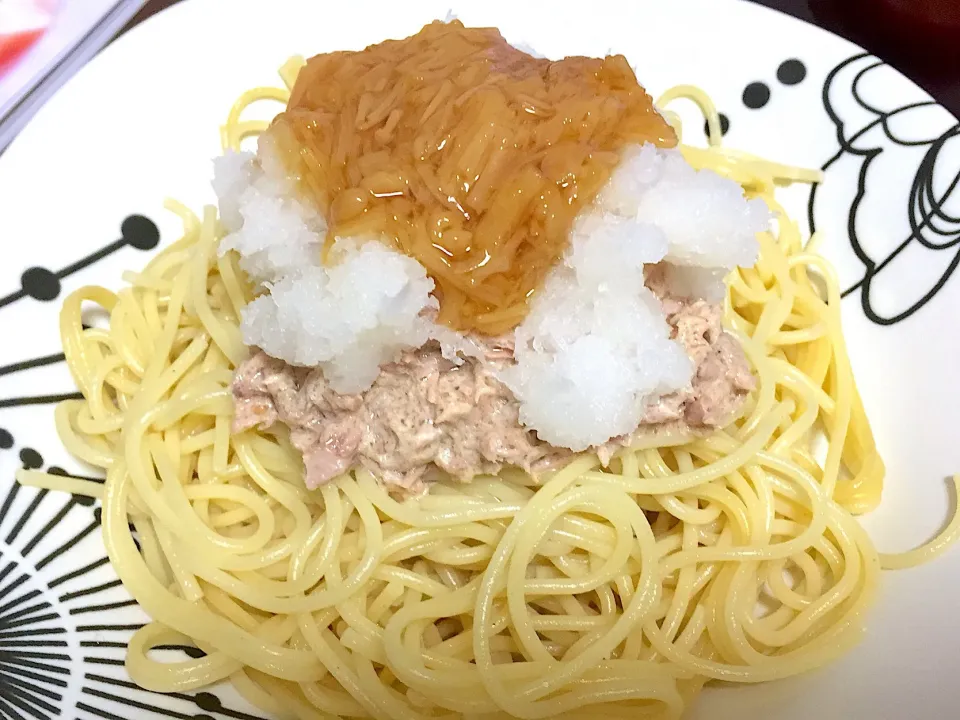 ツナとなめたけ大根パスタ|D-fukuさん