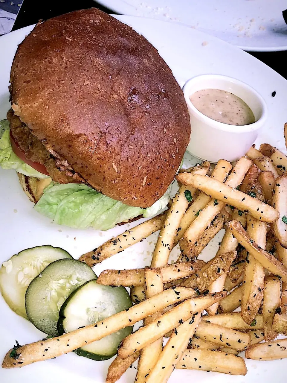 Turkey Burger w/ Truffle Fries|Aida Solomonさん