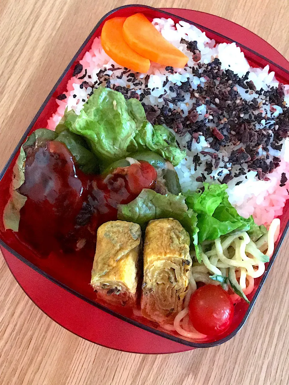 2018.6.18 中3男子ピーマン肉詰め弁当〜🍱
 #お弁当  #中3男子弁当  #ピーマンの肉詰め|mari-pさん