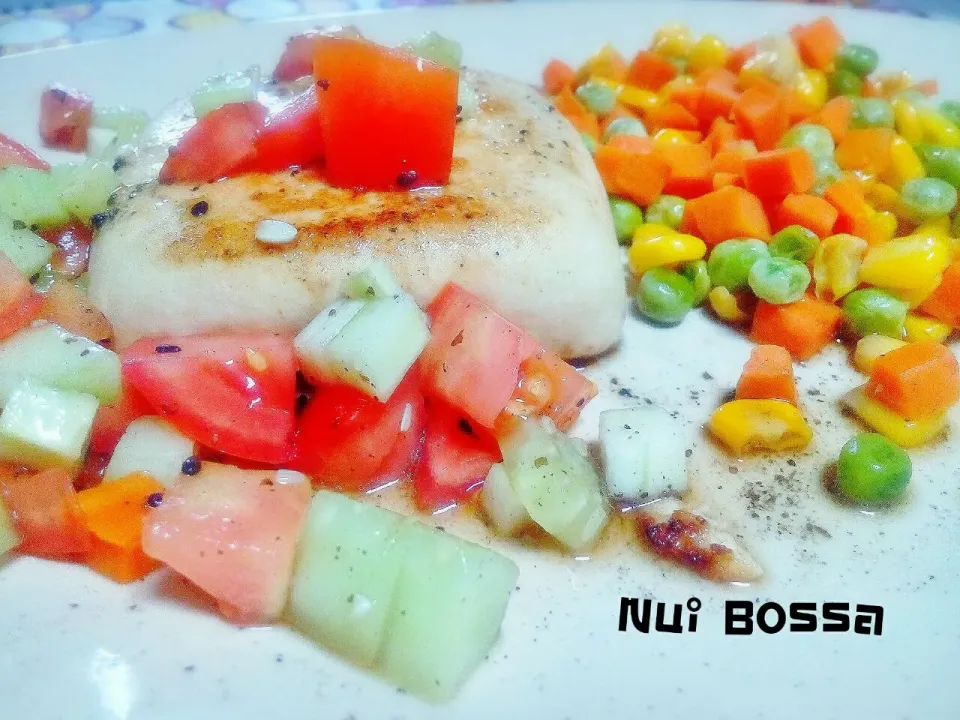 "Tofu Steak"🌼🌸🌼😊|nuibossa fb.Nui Bossaさん