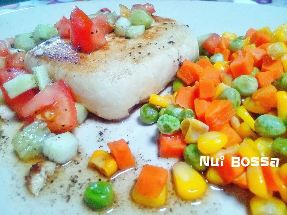 "Tofu Steak"🍴👍🌸🌼|nuibossa fb.Nui Bossaさん