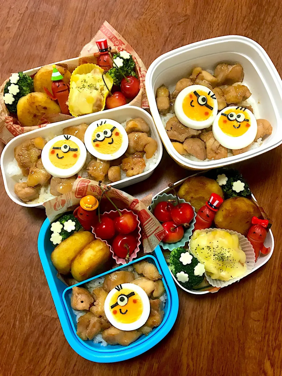 ミニオン焼鳥丼弁当♡|かなさん