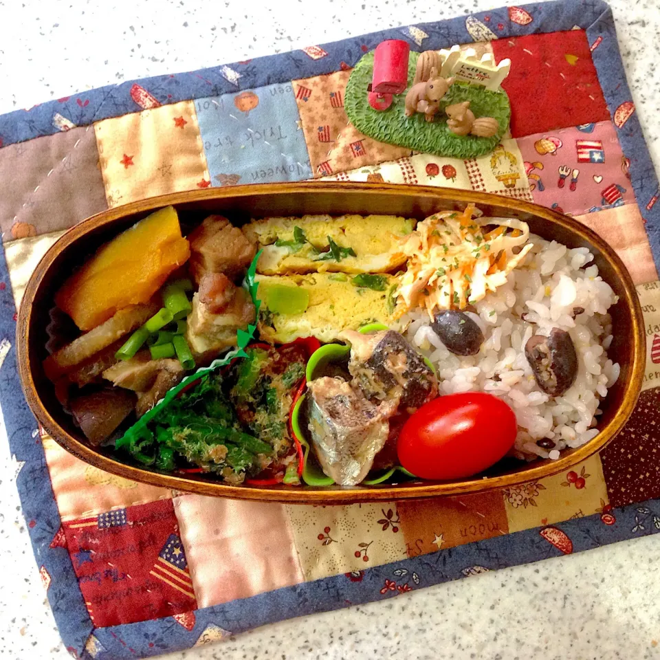 Snapdishの料理写真:今日のお弁当😊 #わっぱ弁当  #夫弁当  #地味弁|naonaomimichanさん