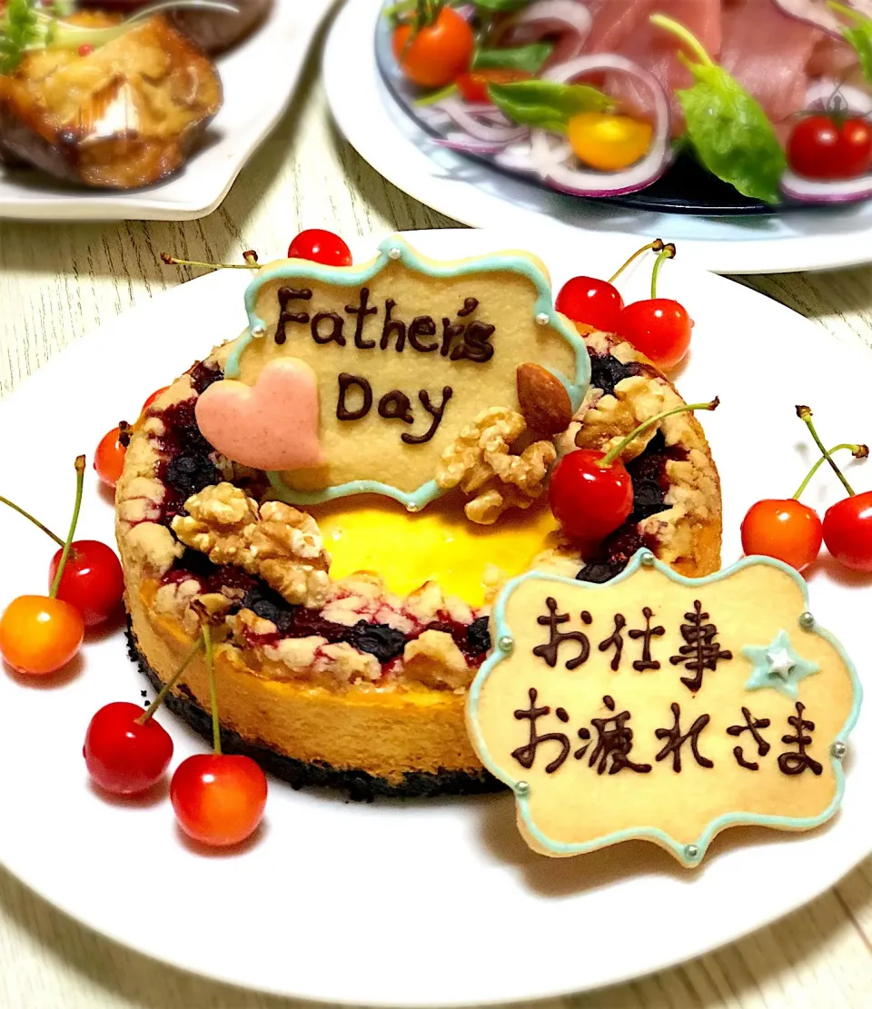 Snapdishの料理写真:父の日の豆腐入りチーズケーキ|シフォンさん