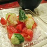 新玉ドレッシングの夏サラダ🍅|ちゃーさん