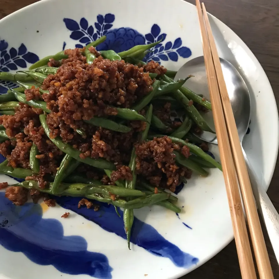 いんげんの肉味噌炒め|kayoさん