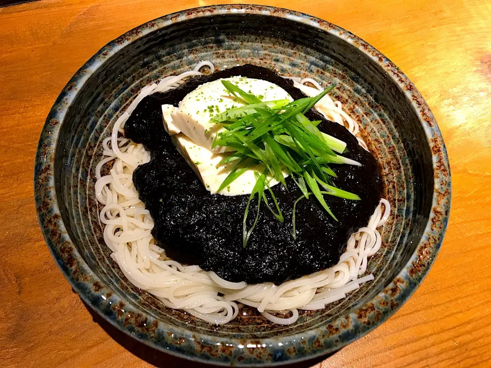 海苔あんかけ豆腐混ぜめん2|半田手延べそうめんの店 阿波や壱兆さん