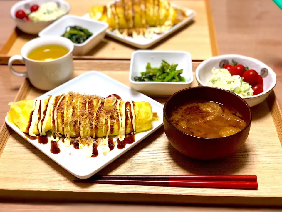 とんぺい焼き定食|ともさん