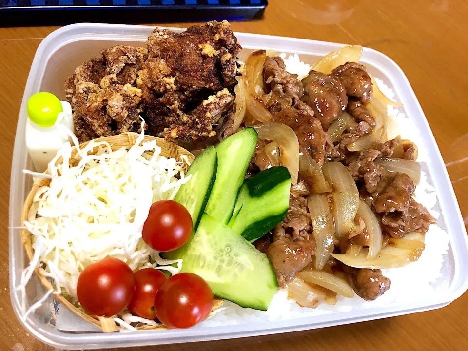 息子弁当
牛丼とマグロの竜田揚げ|masasho's momさん