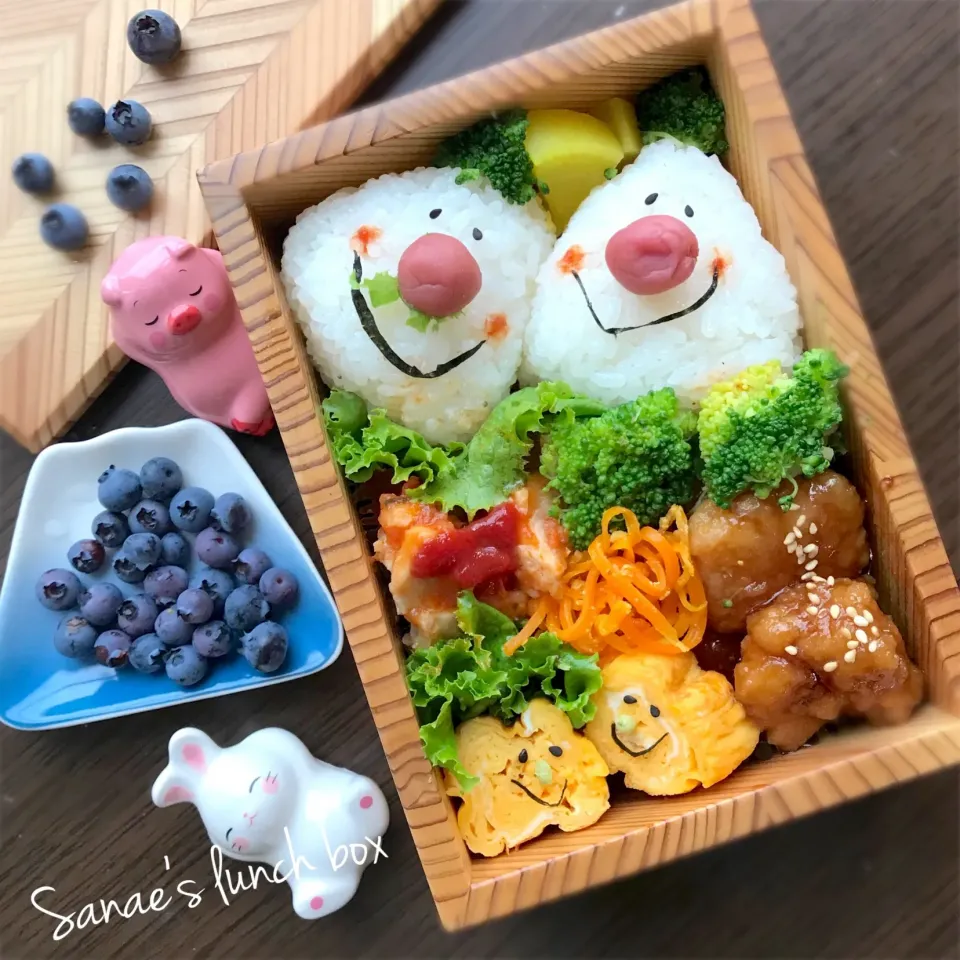 みんな元気になーれ😊
スマイル弁当😊|さえちゃんさん