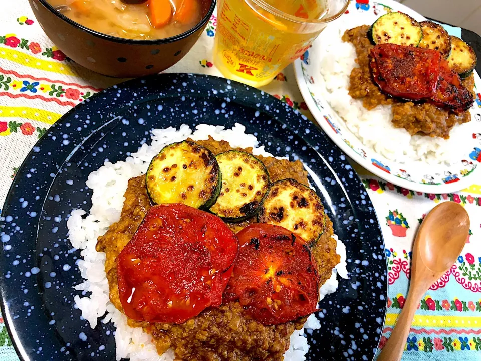 ꕥ昨晩の残ったハンバーグを使ってドライカレー🍛 ꕥ|がぁがさん