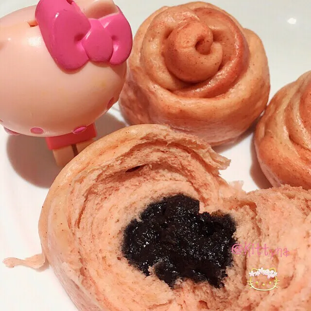 凸 Black sesame bun🌷|🎀Kittyna🌸さん