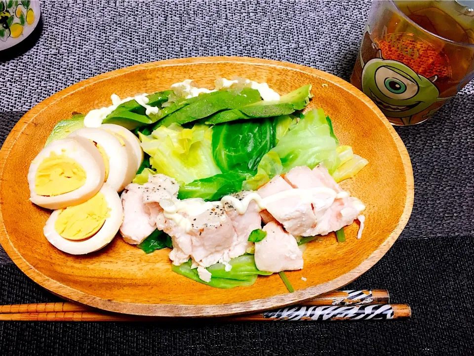 Snapdishの料理写真:温茹でサラダ🥗|ラプンツェルさん