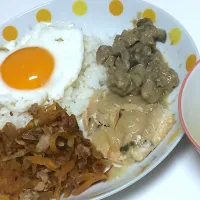 味噌と牛肉、わさび混ぜ(昨日の夕飯のアレンジ)|水玉[個人的メモ用］さん