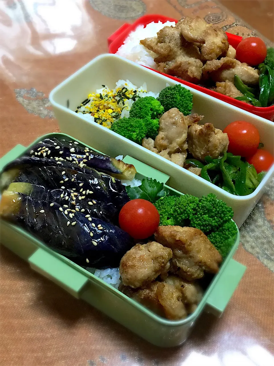 Snapdishの料理写真:#お弁当 
 #和deミックスグランプリ2018  

6.22 主人と息子とワタシのお弁当🍱|renharuruさん