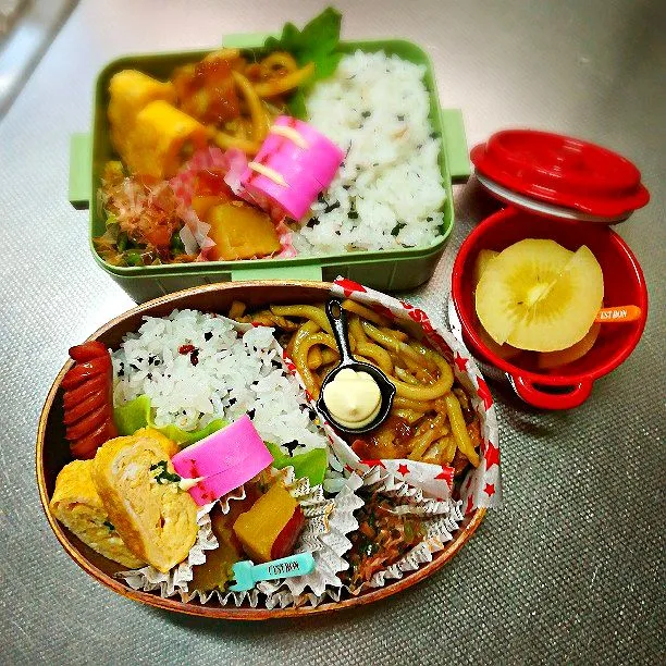 今日の男子高校生弁当と親父弁当|Yukaさん