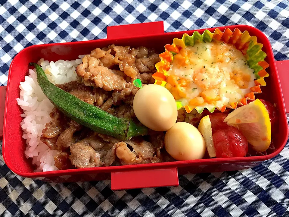 #中1女子弁当  #焼肉弁当  #ウズラの卵  #久しぶりの弁当  #テスト明け|みぽりんさん