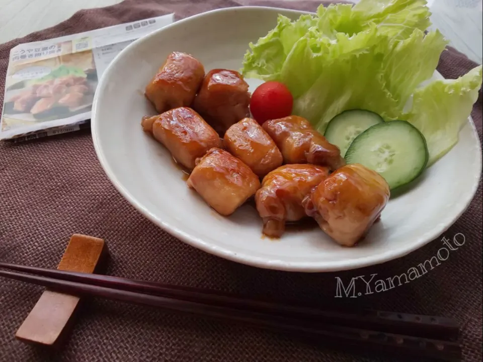 Snapdishの料理写真:こうや豆腐の肉巻き照り焼き|真希さん