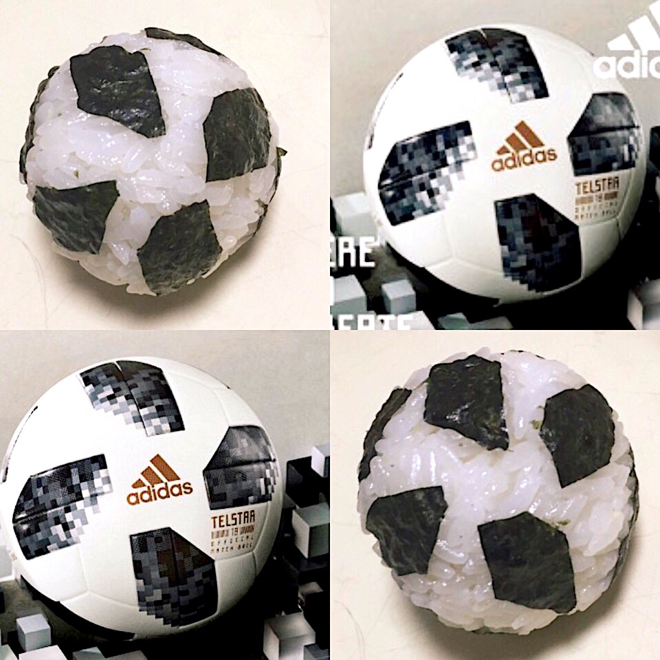 今回のワールドカップのサッカーボールテルスター18おにぎり おにぎり おにぎりアクションワールドカップ サッカー ロシアサッカーボールサッカーボールおにぎり Izuyo Snapdish スナップディッシュ Id Jx1wda