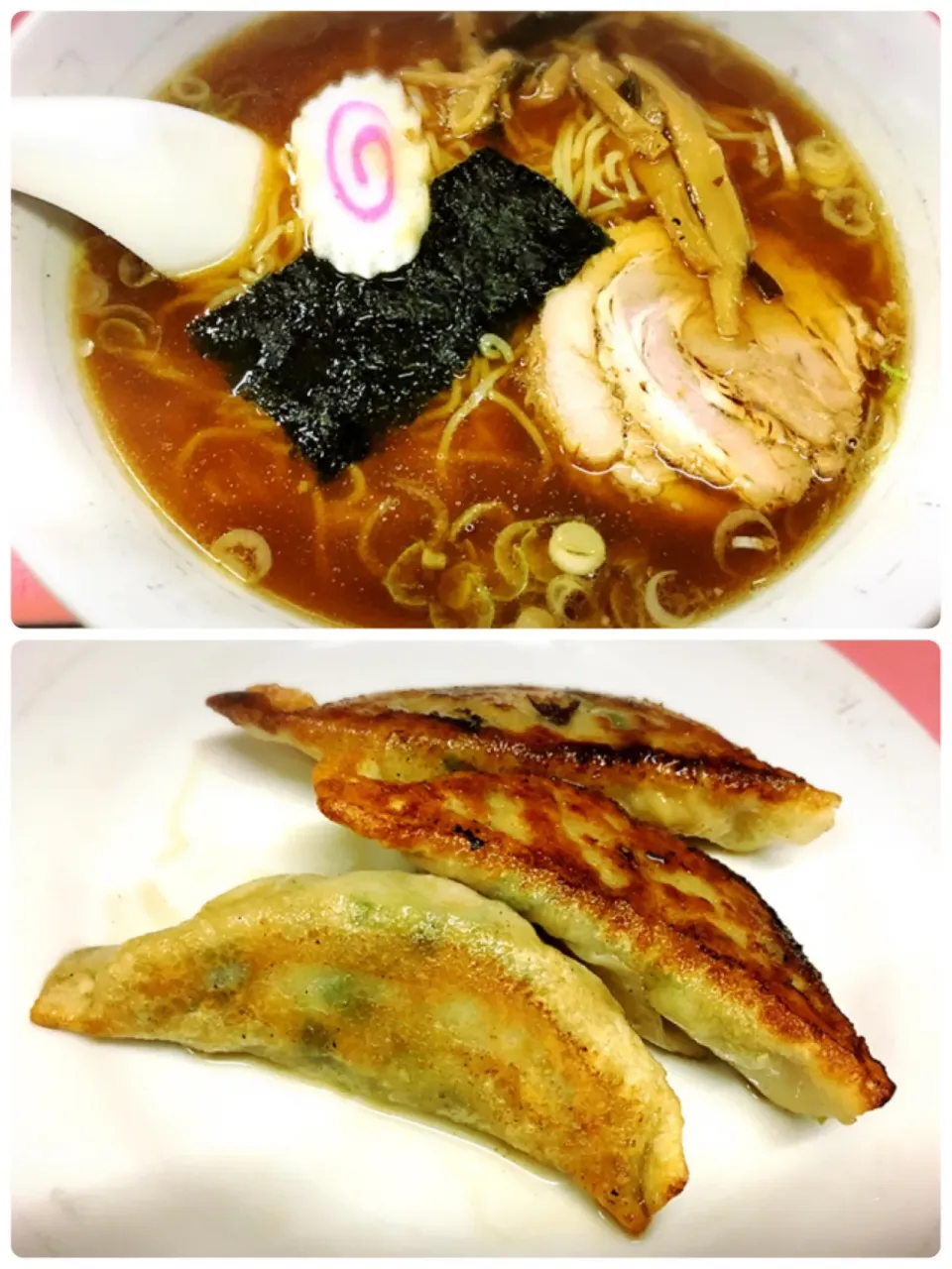 ラーメン＋半ギョーザ
¥500（13:00以降）|Blue Moon Caféさん