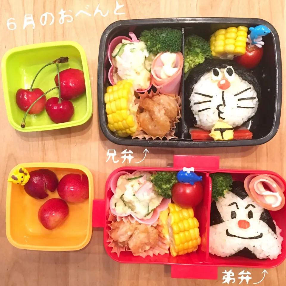 #ドラえもん弁当 #おにぎりマン弁当|rkt__momさん