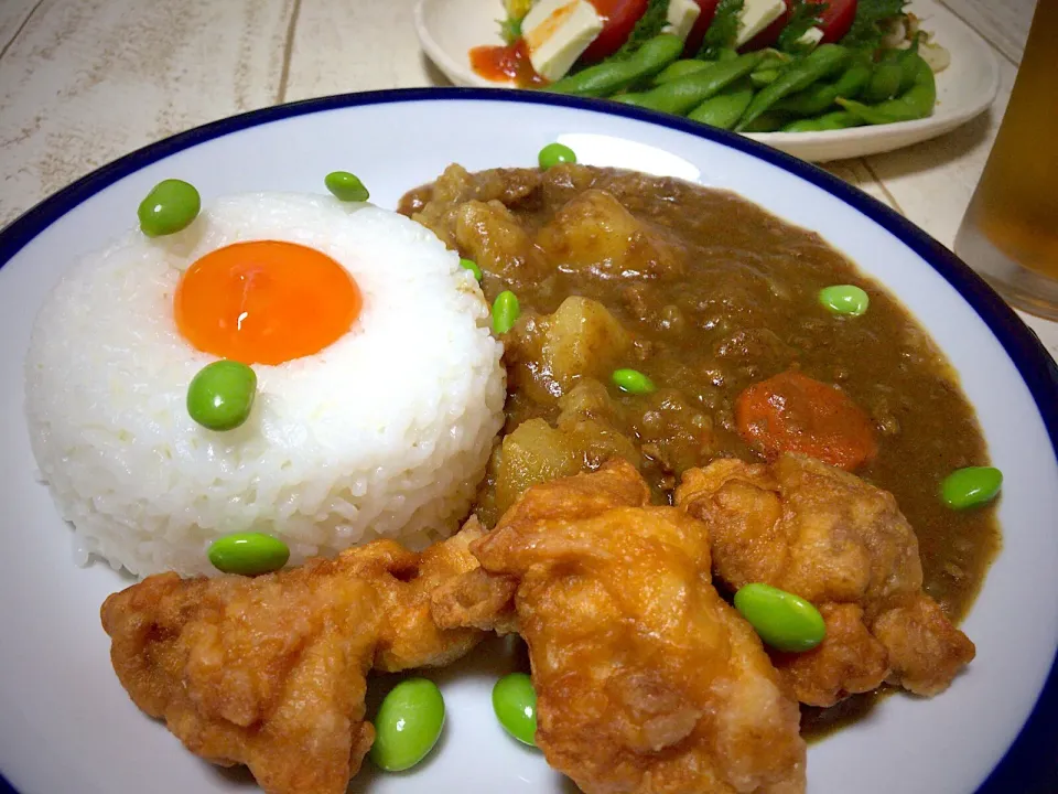 今日の男飯(｡-_-｡)親子カレー🍛🎶
大好きなものばかりσ(^_^;)|ひーちゃんさん