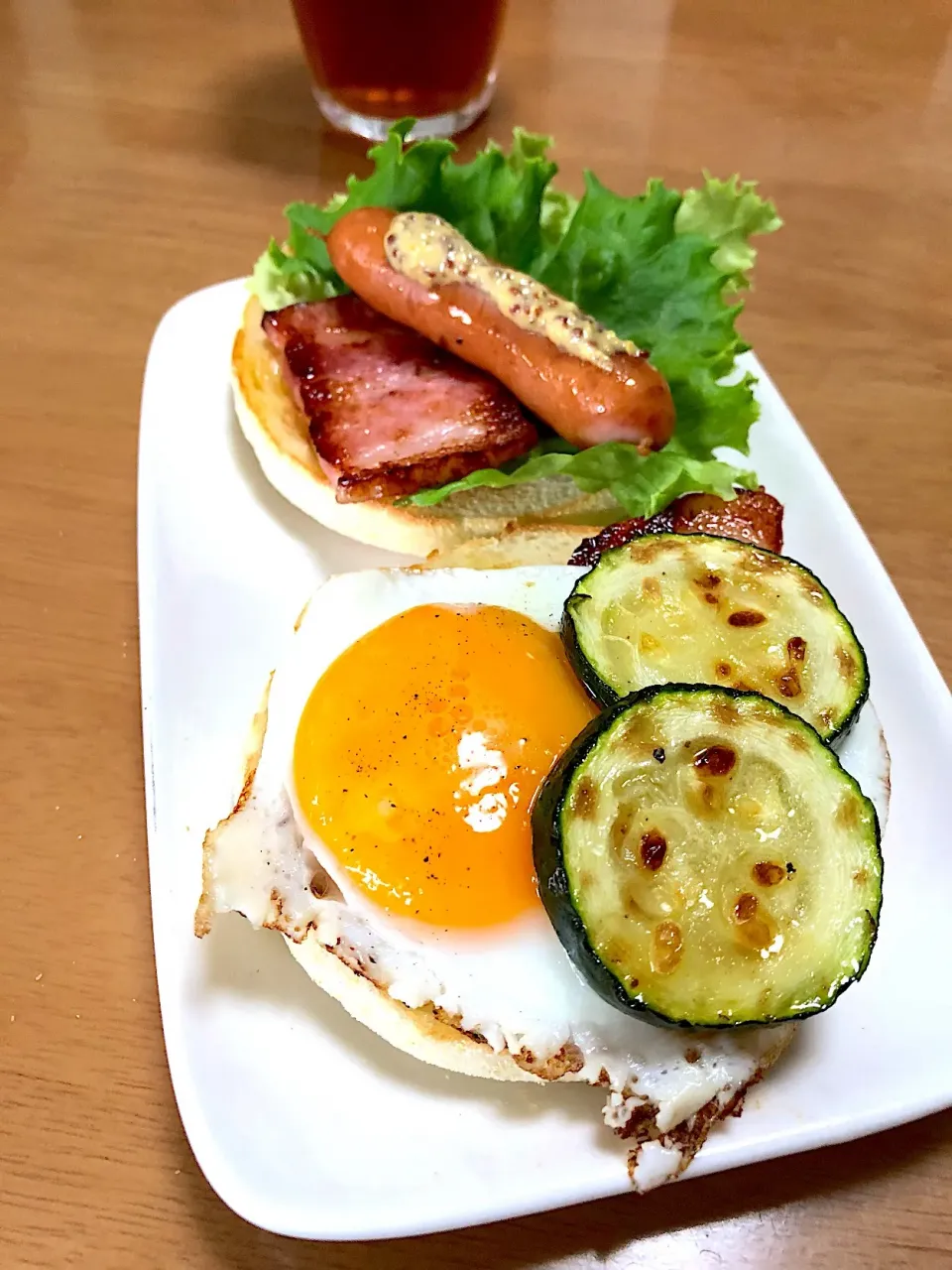 Snapdishの料理写真:朝ごはんイングリッシュマフィン|tamicoさん