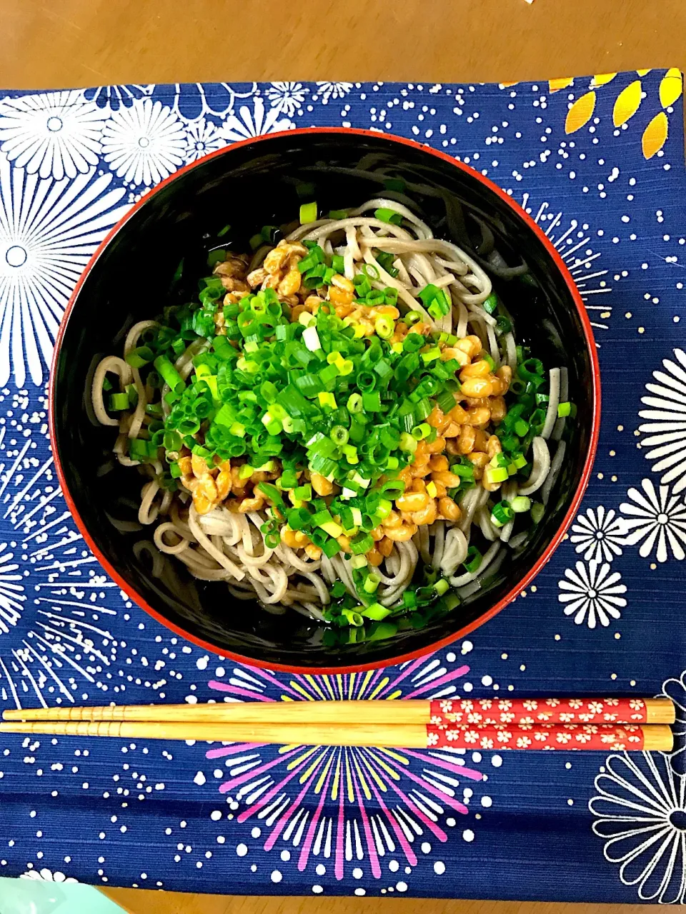 納豆蕎麦
#乾麺
#蕎麦
#ネギたっぷり|sugiさん