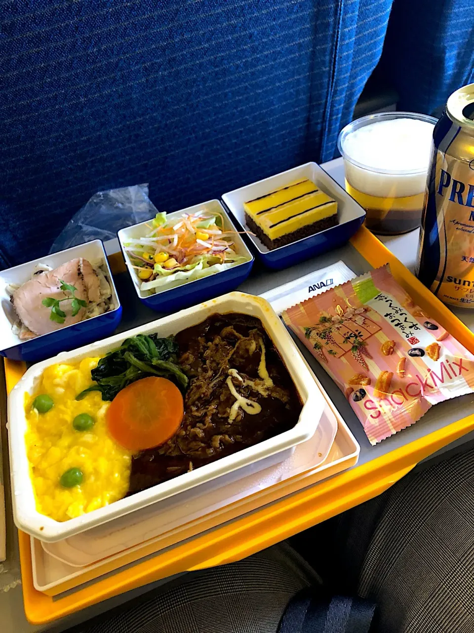 中国上海行き✈️ ANA 機内食🍱|ラックさん