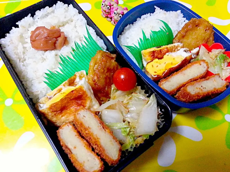 夫の弁当、娘の弁当|みどりさん