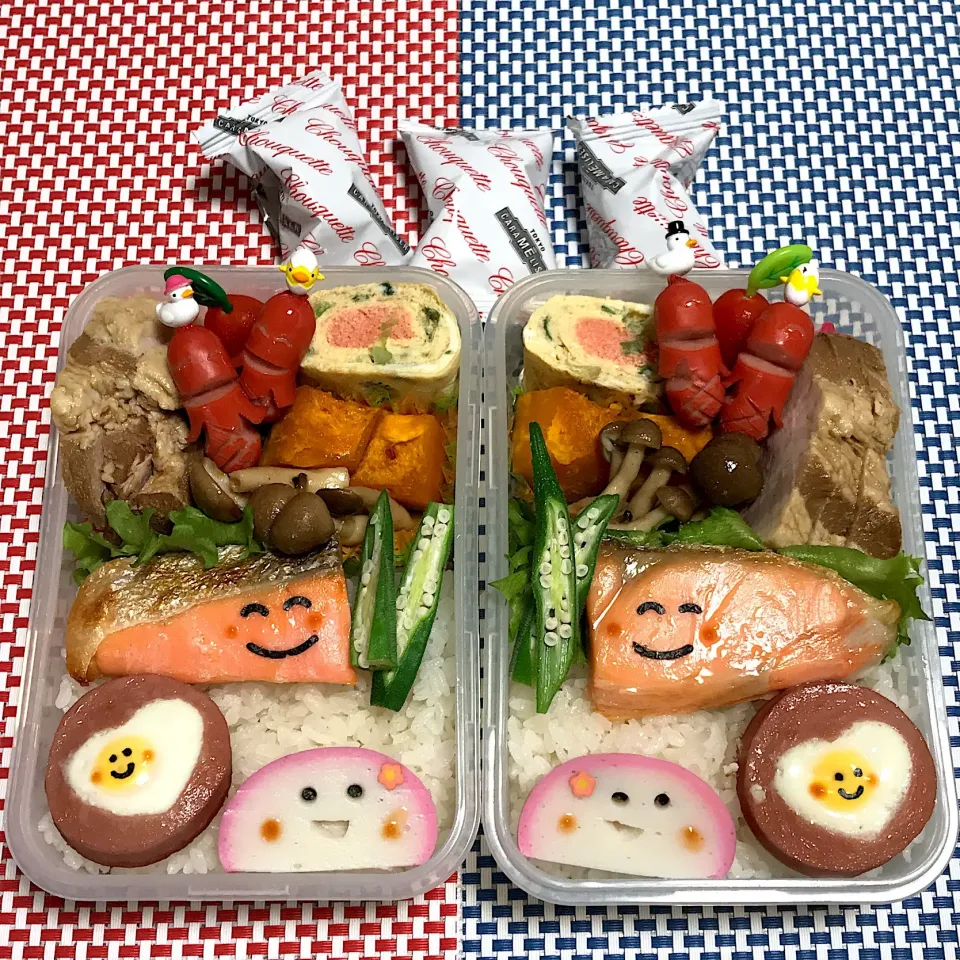 Snapdishの料理写真:2018年6月25日ムスメ＆オレ弁当♪|クッキングおやぢさん