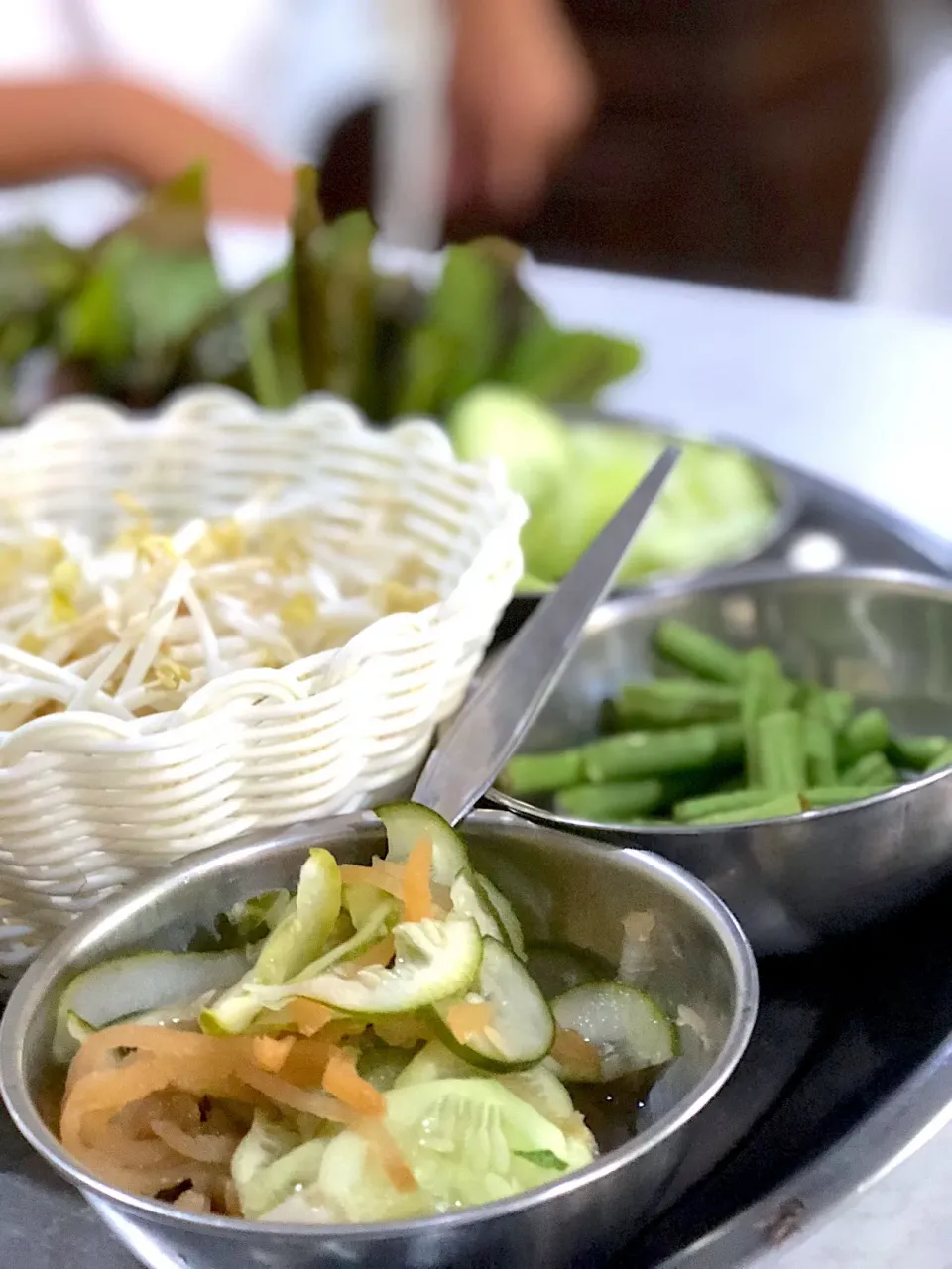 Thai rice noodle with Spicy soup in Southern style(side dish)@ ขนมจีนเมืองคอน|Chalinee Kalyanamitraさん