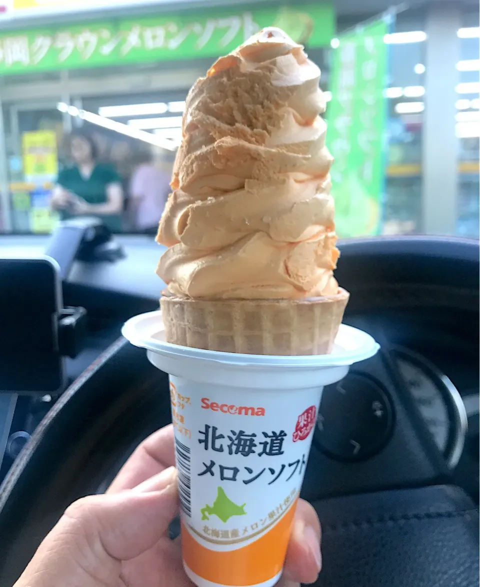 ミニストにセコマのメロンソフト🍦|wildcat山猫さん