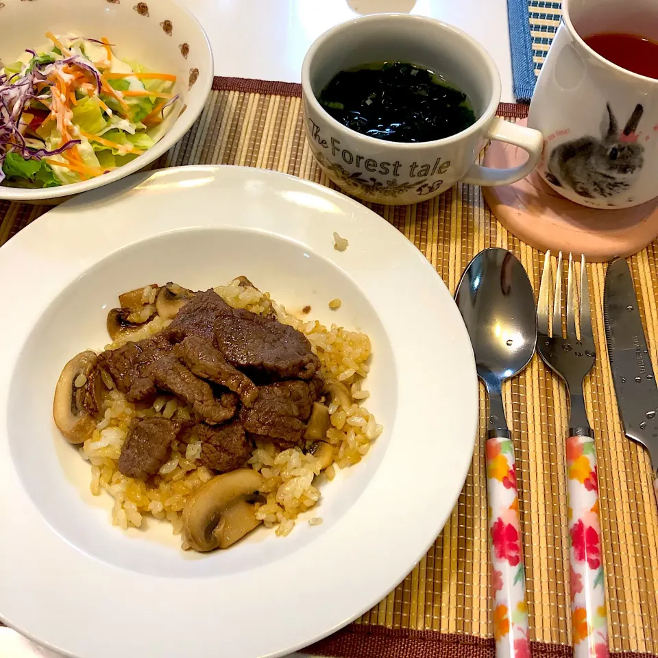 ステーキ丼♡娘ちゃんごはん♡2018/06/25|ちび太さん