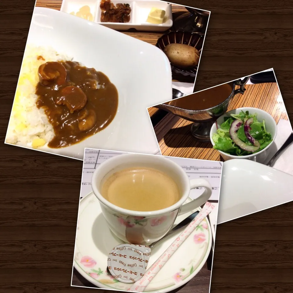 Snapdishの料理写真:エビカレー レディースランチ 2018.6.18|キラ姫さん