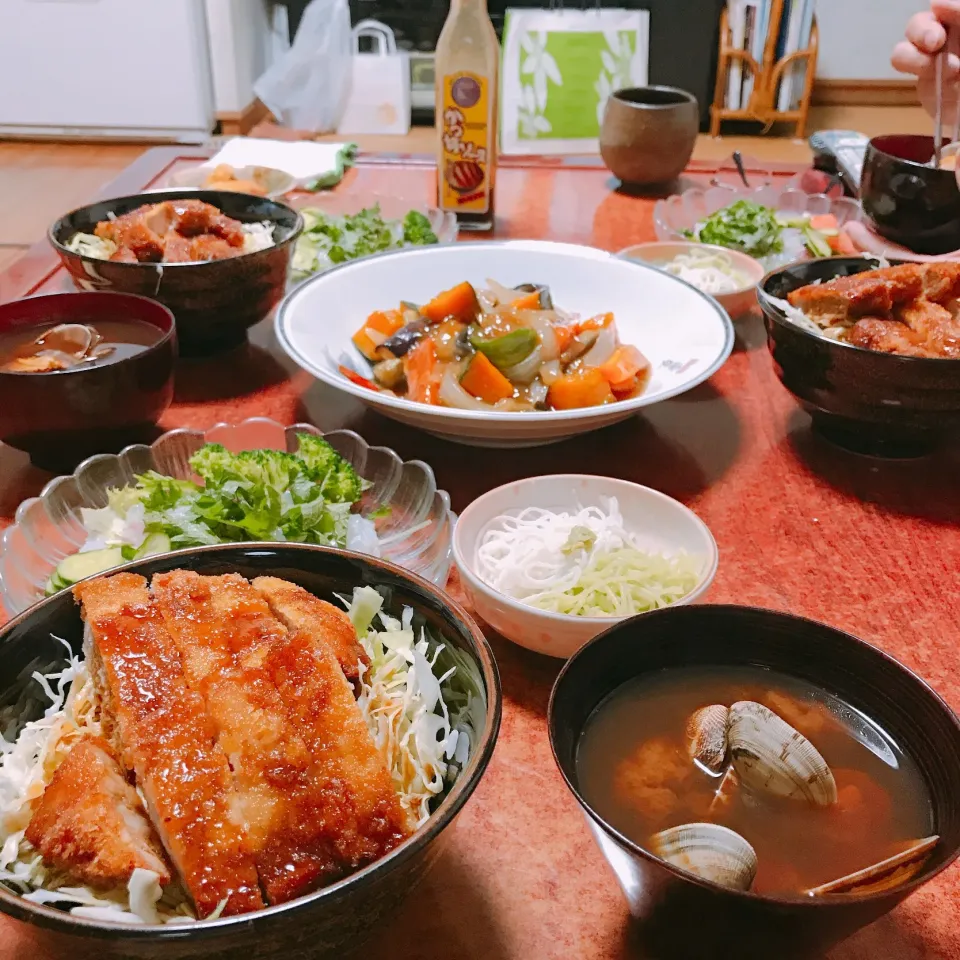 実家でソースカツ丼|kahorisさん