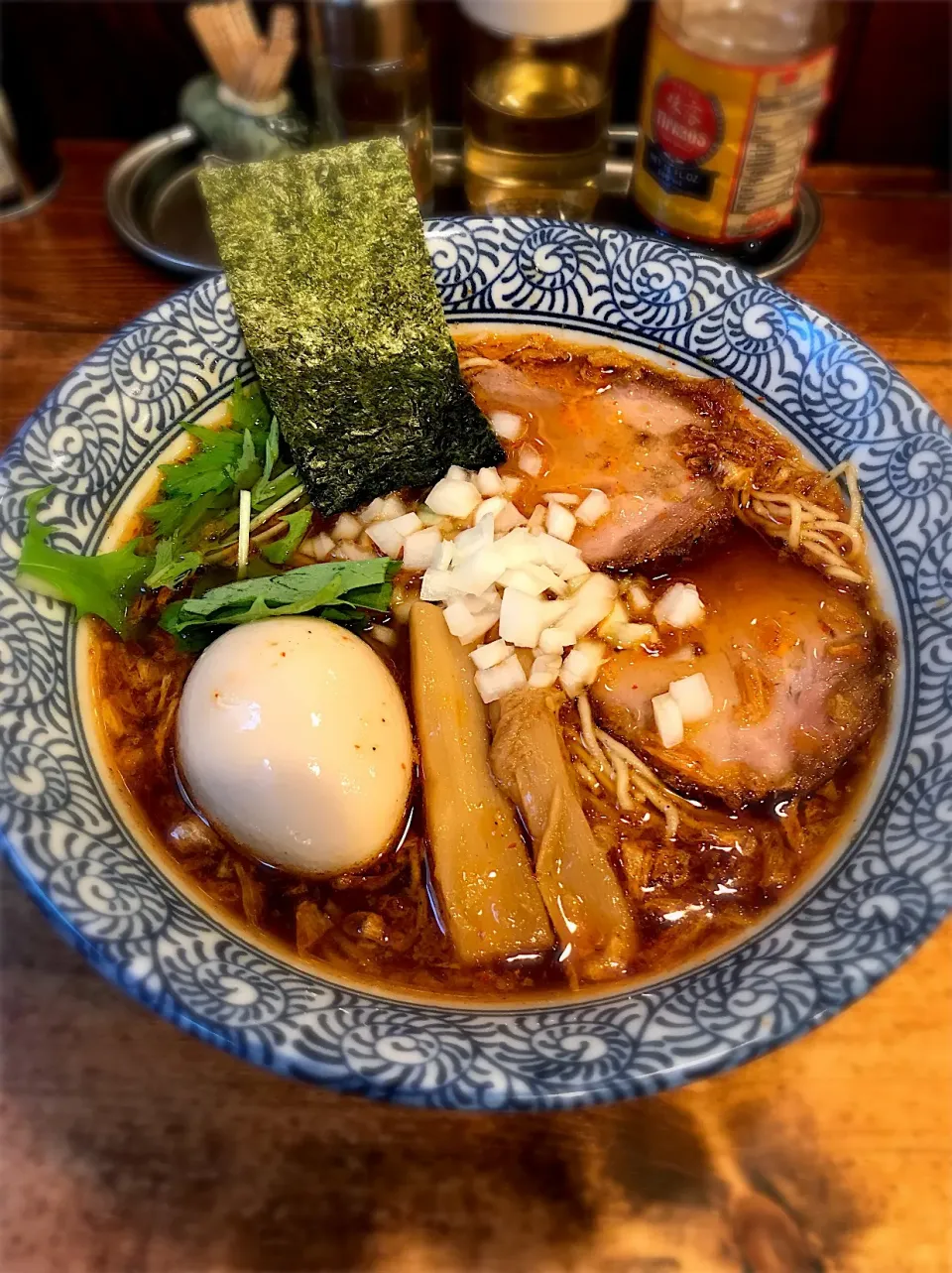 Snapdishの料理写真:ピリ辛醤油ラーメン|mykombuuuさん