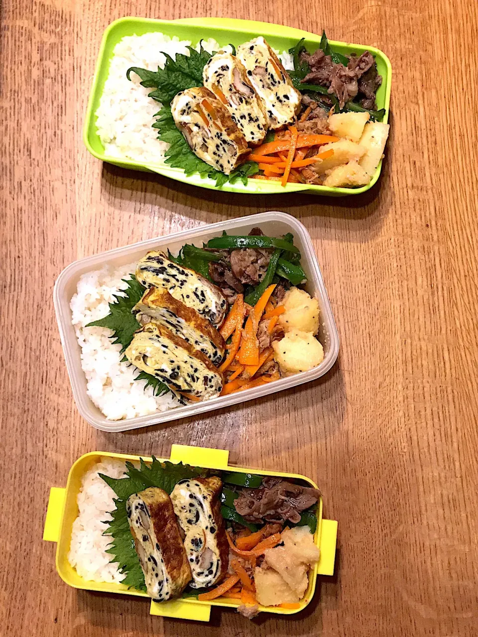 Snapdishの料理写真:家族弁当6月26日|hatabowwyomeさん