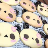 Snapdishの料理写真:パンダクッキー🐼🍪|さくぱんさん