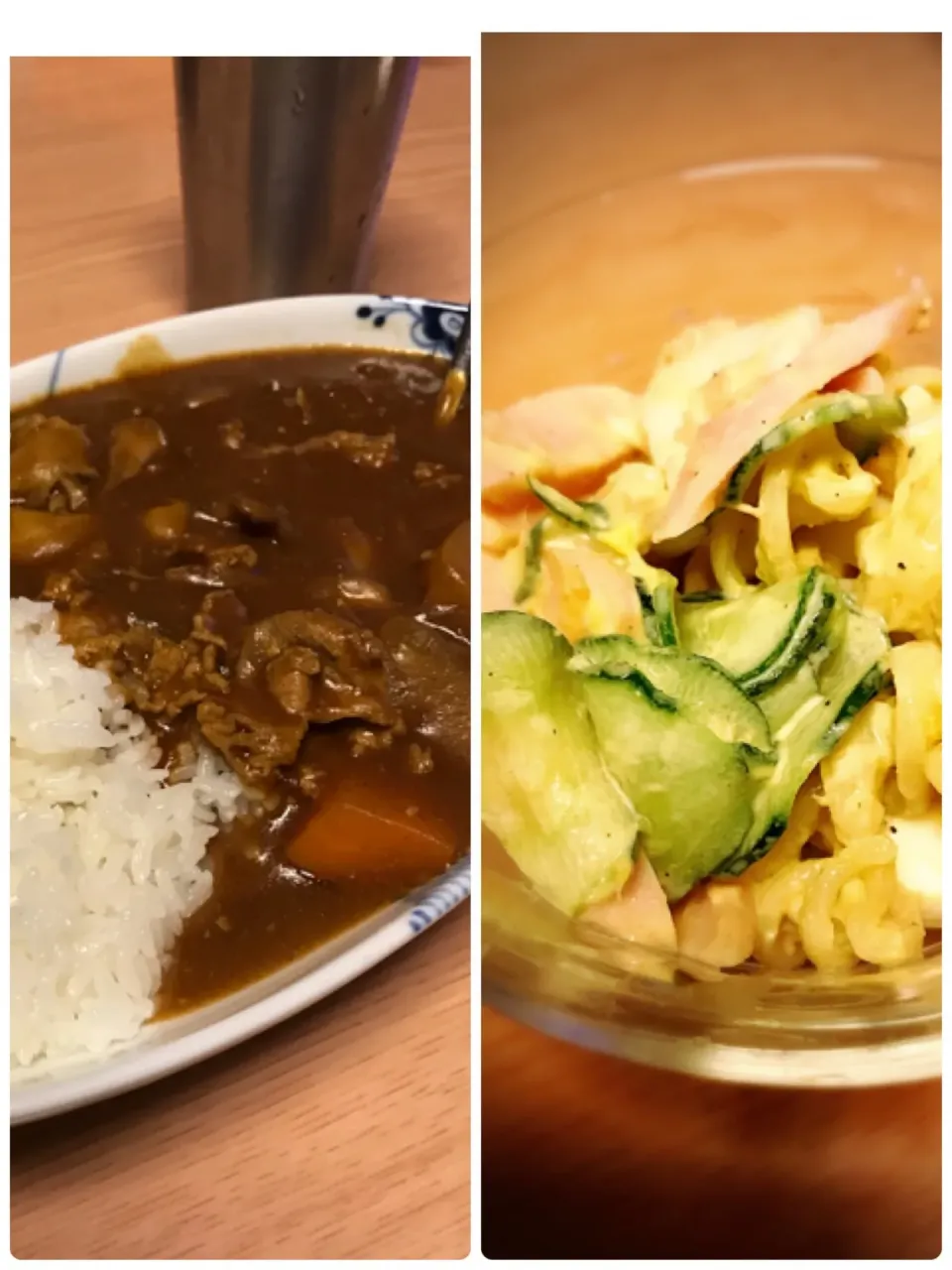 #息子と娘と一緒に作った #舞茸入りうちのカレーライス #いつも甘口甘々カレーの2人 #今日はヒィーヒィー言いながら食べてる笑笑 #みんなで作ったお料理は美味しいね😋|Miri Orinoさん