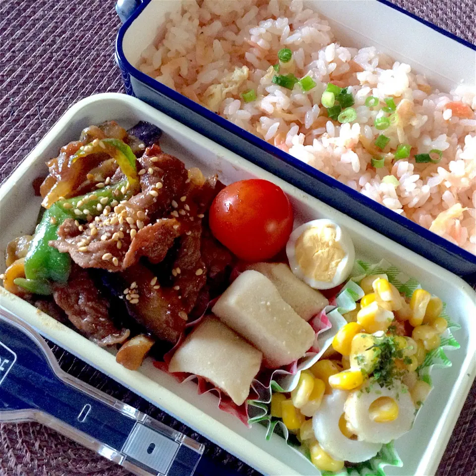 長女の中学弁当〜！
桜エビご飯がうまく炊けた！！
香ばしい薫り〜♫|yukoさん