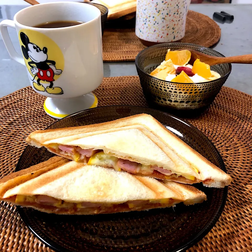 Snapdishの料理写真:朝ごぱん(ﾟ∀ﾟ)|nao子さん