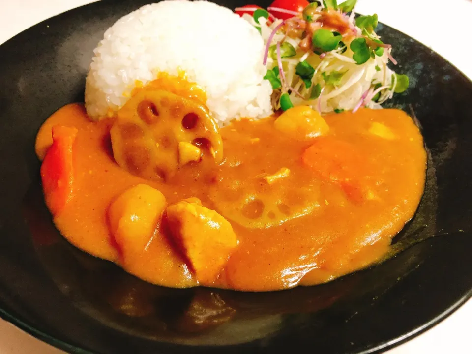 Snapdishの料理写真:蓮根カレー|Ｋさん