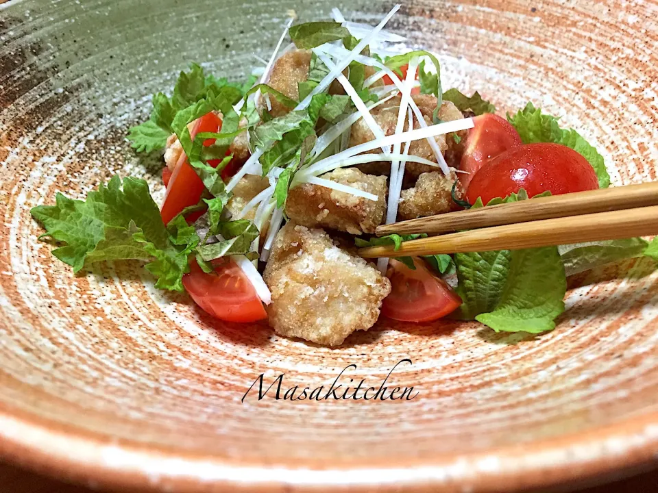 Fried seabass with fresh tomatoes|Masakiさん