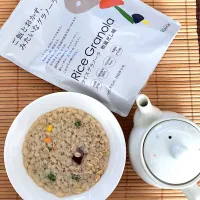 Snapdishの料理写真:ライスグラノーラ 和風だし味のお茶漬け風|ブー吉さん