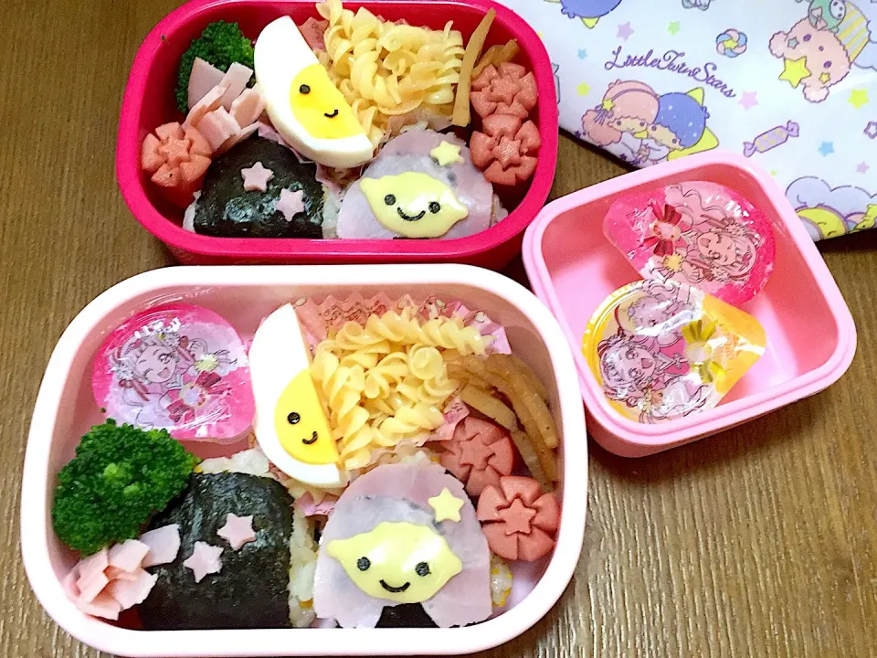 幼稚園6月28日★姉妹のお弁当|おにぎりさん