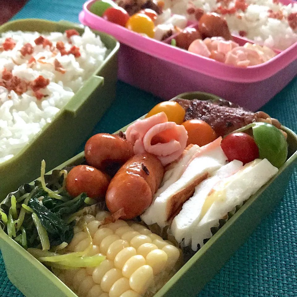 今日のお弁当🍱
カラフル弁当🎶

今日も蒸し暑い日に
なりそうです😣

暑さ対策
しっかりめに
今日もはりきって
頑張っていきましょう٩(^‿^)۶

気をつけて 
いってらっしゃい👋😊|mokoさん