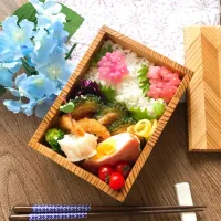 紫陽花弁当|ゆーママさん