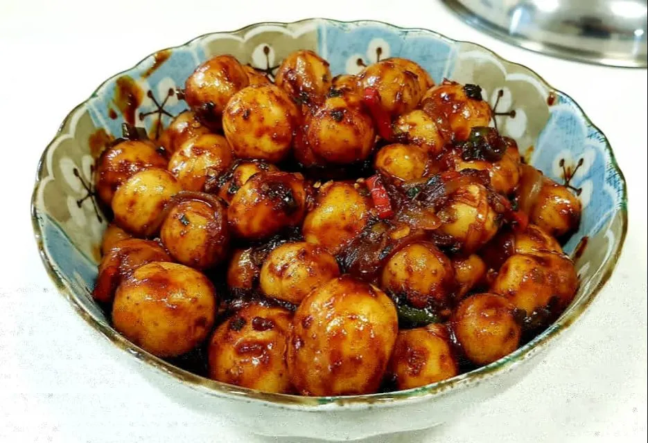 saute mini potatoes|steven z.y.さん